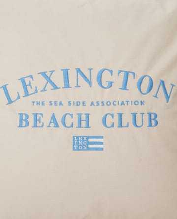 Funda de cojín Beach Club Embroidered 50x50 cm - Beige-azul - Lexington