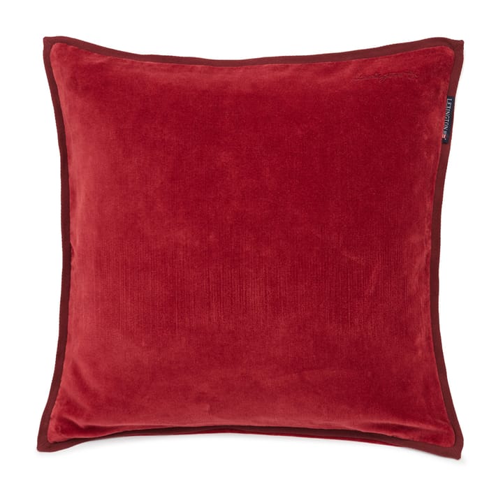 Funda de cojín con ribete Velvet 50x50 cm, Red Lexington