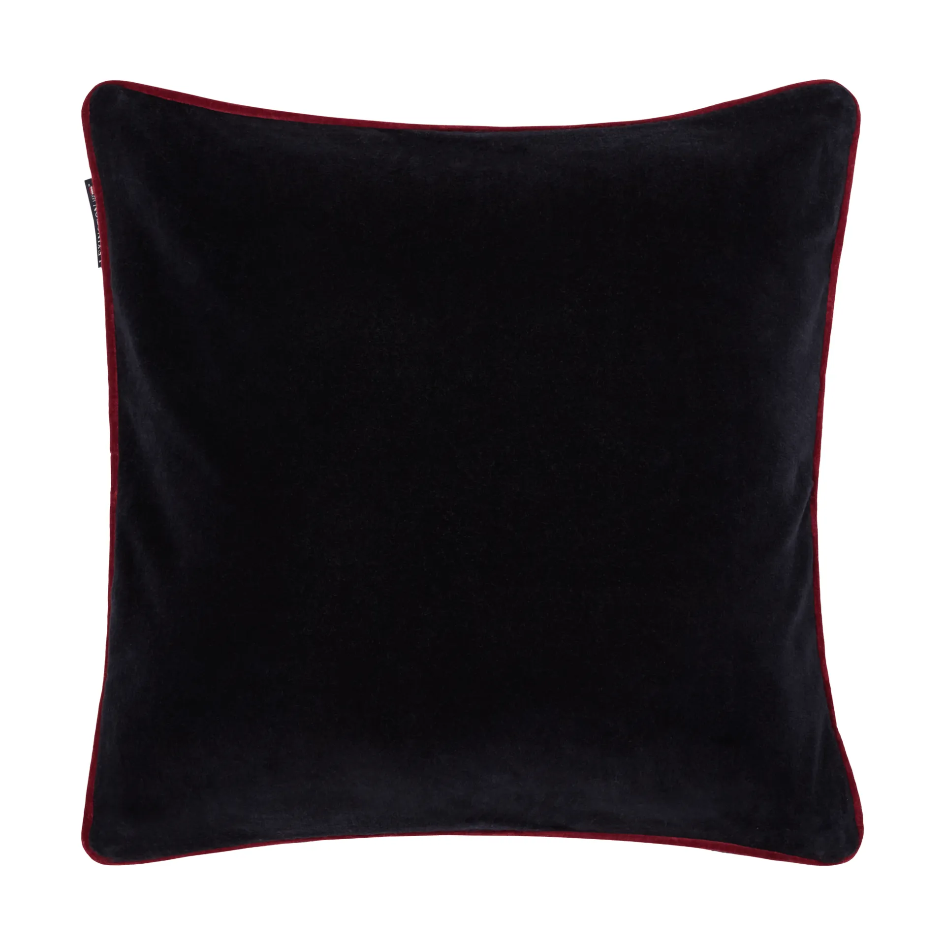 Funda de cojín de algodón orgánico Heart , Black-multi, 50x50 cm Lexington