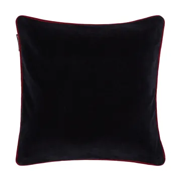 Funda de cojín de algodón orgánico Heart  - Black-multi, 50x50 cm - Lexington