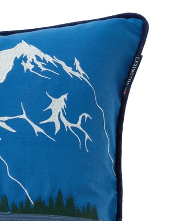 Funda de cojín Down Hill algodón ecológico 50x50 cm - Blue-White - Lexington