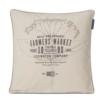 Funda de cojín Farmers Market 50x50 cm - Beige - Lexington