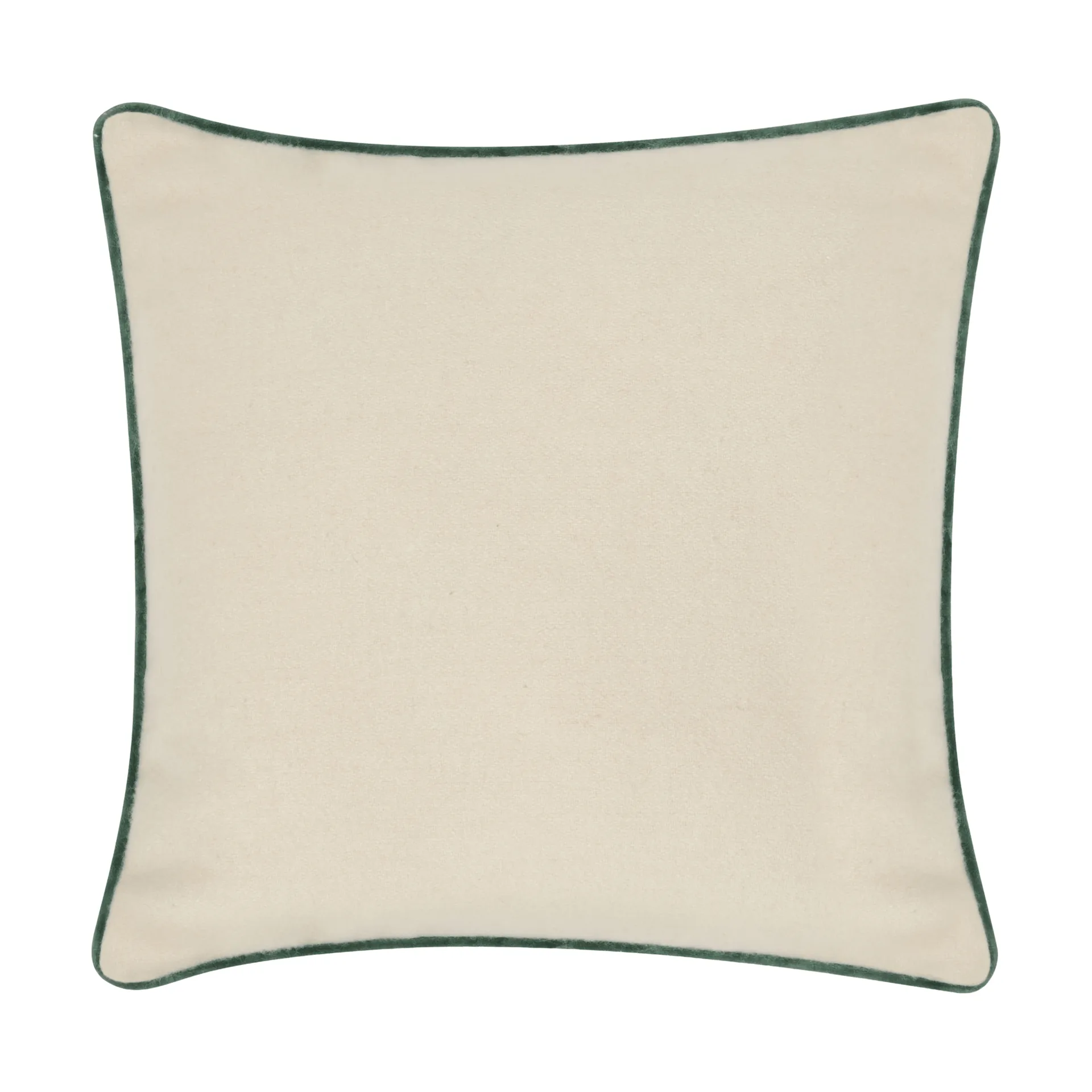 Funda de cojín Flower Embroidered Wool Mix 50x50 cm, Light beige-green Lexington