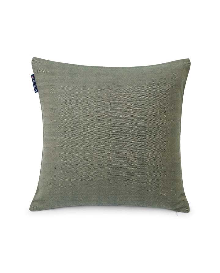 Funda de cojín Herringbone Cotton Flanell 50x50 cm, Green Lexington