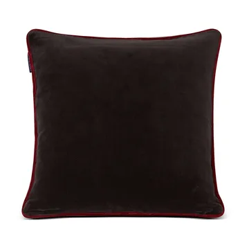 Funda de cojín Holly Wrath Cotton Velvet 50x50 cm - Gris oscuro-verde-rojo - Lexington