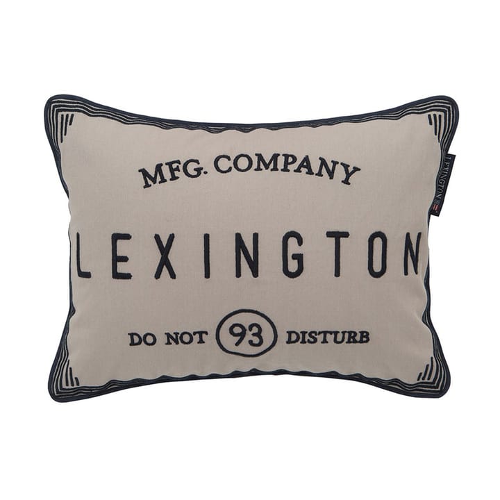 Funda de cojín Hotel Do Not Disturb 30x40 cm, Beige Lexington