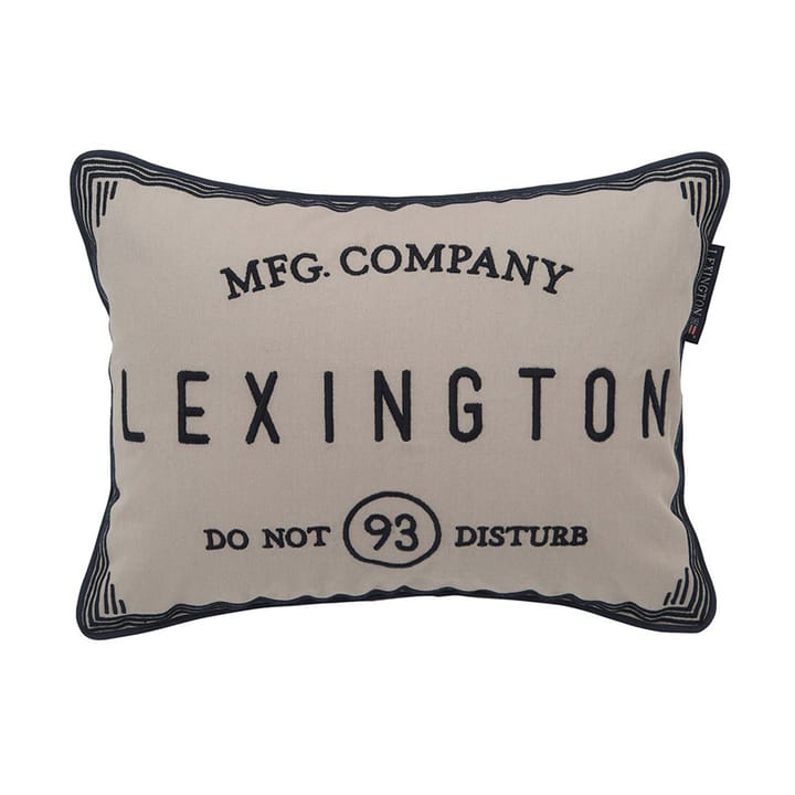 Funda de cojín Hotel Do Not Disturb 30x40 cm - Beige - Lexington