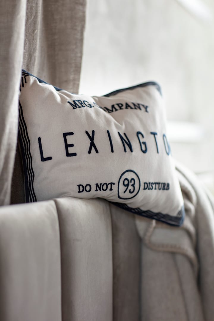 Funda de cojín Hotel Do Not Disturb 30x40 cm, Beige Lexington