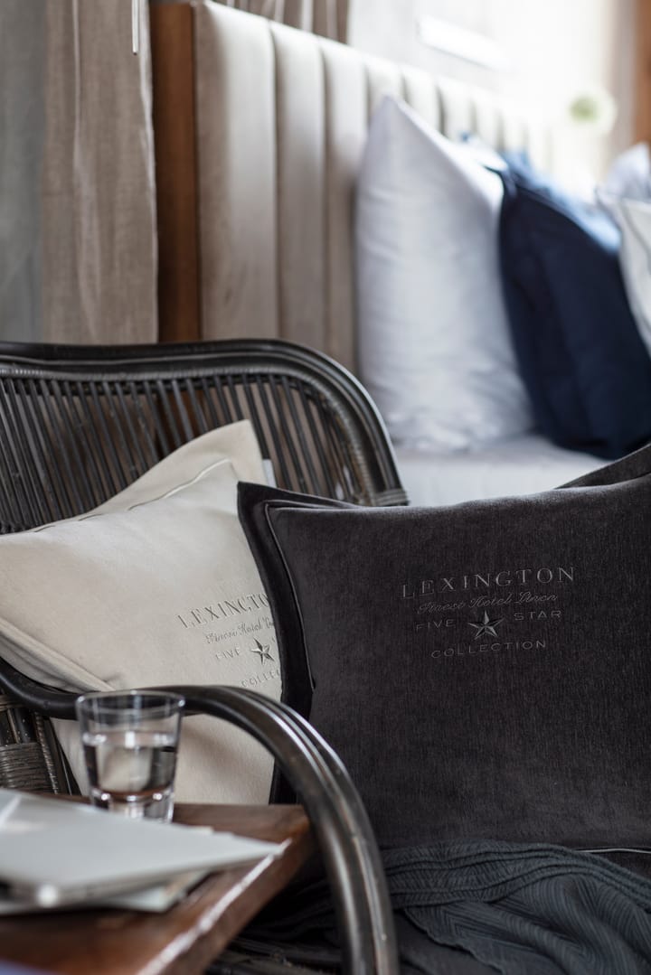Funda de cojín Hotel Velvet 50x50 cm, gris oscuro Lexington