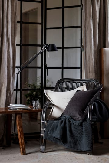 Funda de cojín Hotel Velvet 50x50 cm - gris oscuro - Lexington