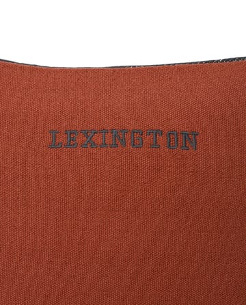Funda de cojín Irreamarilloar Striped Cotton 50x50 cm - Copper-gray - Lexington