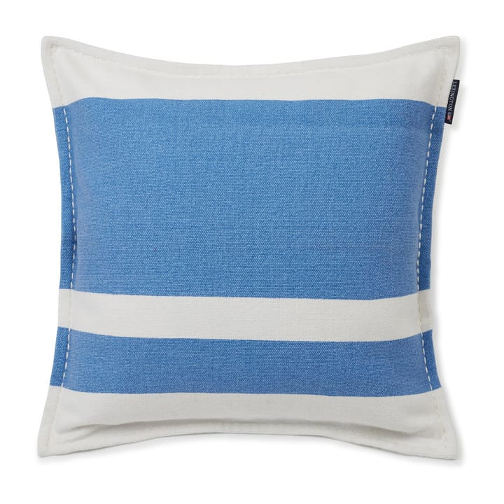 Funda de cojín Irregula Striped Cotton 50x50 cm, Blue-White Lexington