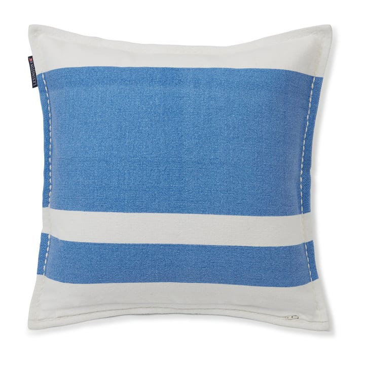 Funda de cojín Irregula Striped Cotton 50x50 cm, Blue-White Lexington