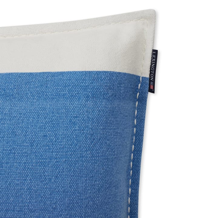 Funda de cojín Irregula Striped Cotton 50x50 cm, Blue-White Lexington