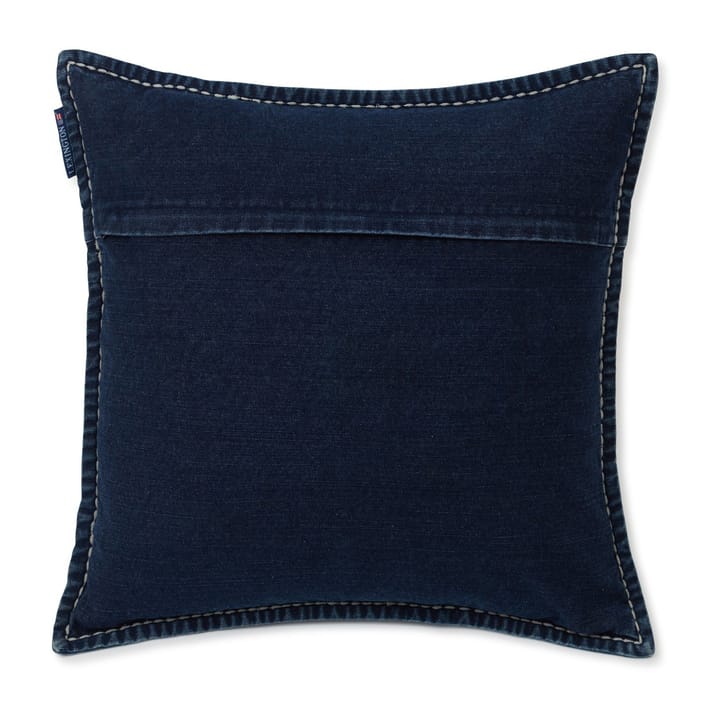 Funda de cojín Lazy Days Denim Twill Cotton 50x50 cm, Denim blue Lexington