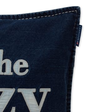 Funda de cojín Lazy Days Denim Twill Cotton 50x50 cm - Denim blue - Lexington