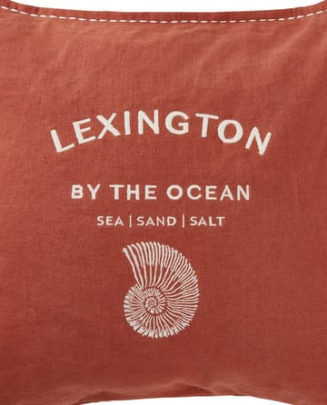 Funda de cojín Logo Embroidered by the ocean 50x50 cm - Coconut - Lexington