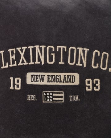 Funda de cojín Logo Message Velvet 50x50 cm - Gray - Lexington