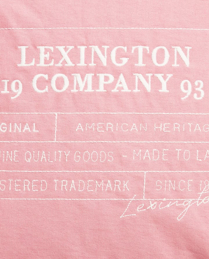 Funda de cojín Logo Organic Cotton Canvas 50x50 cm, Pink Lexington