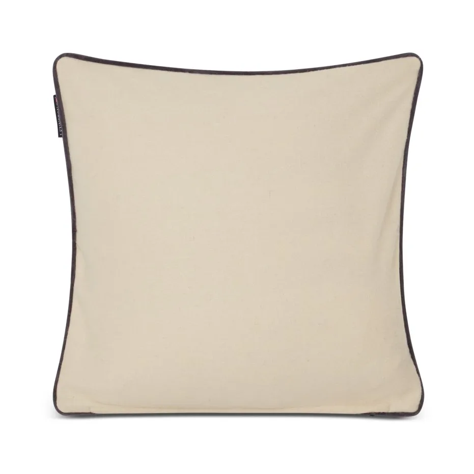 Funda de cojín Merry Christmas Wool Mix 50x50 cm, White-green-beige Lexington