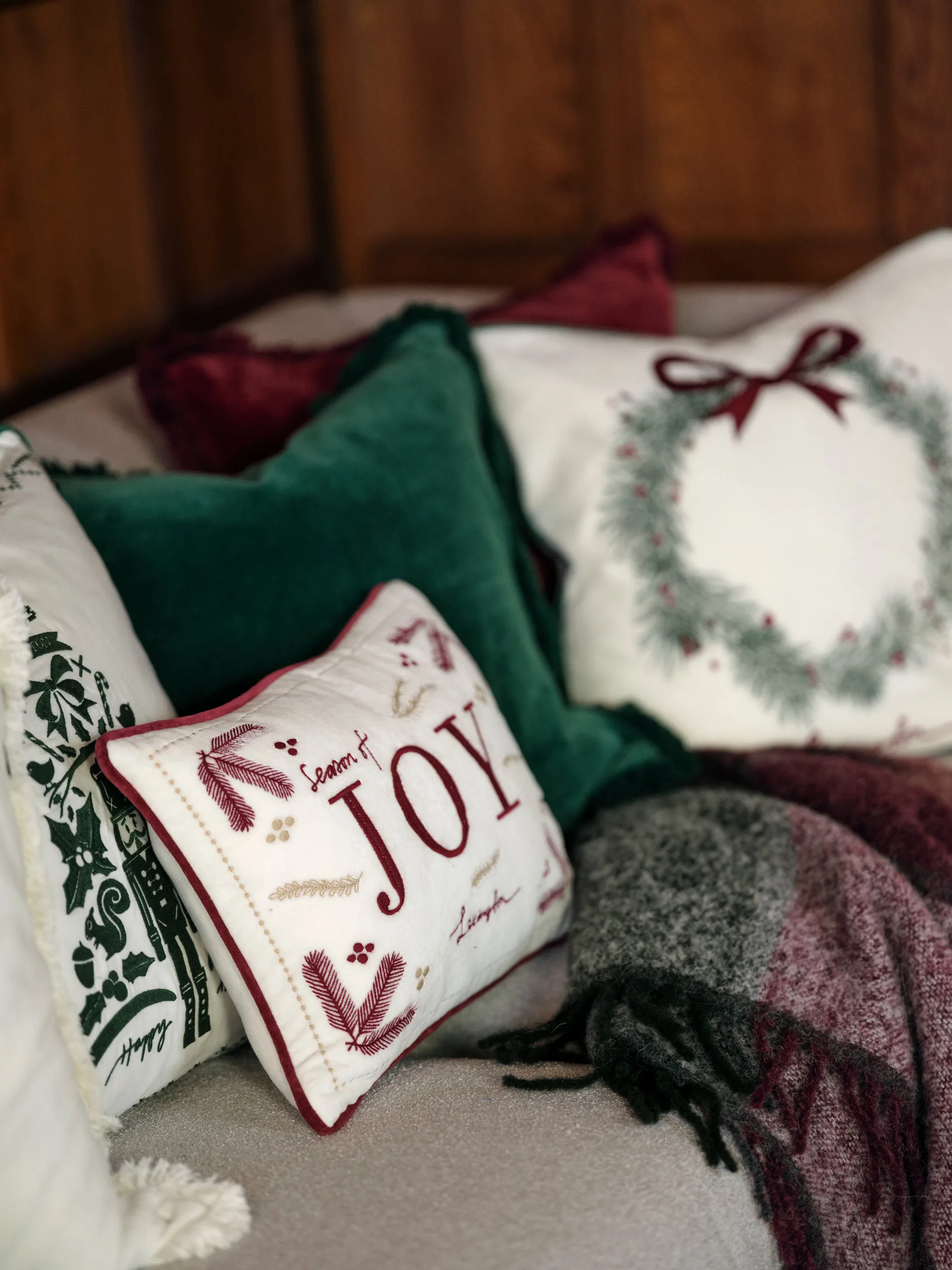 Funda de cojín Nutcracker 50x50 cm, Blanco Lexington