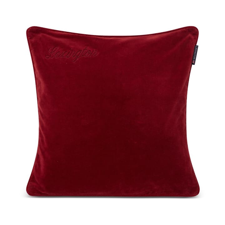 Funda de cojín Organic Cotton Velvet 50x50 cm - Red - Lexington