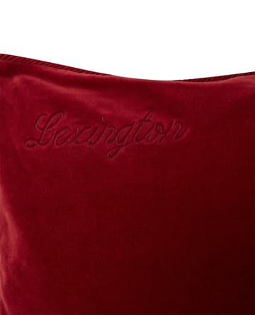 Funda de cojín Organic Cotton Velvet 50x50 cm - Red - Lexington