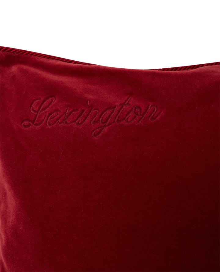 Funda de cojín Organic Cotton Velvet 50x50 cm, Red Lexington