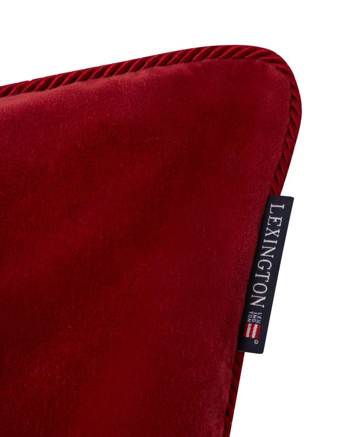 Funda de cojín Organic Cotton Velvet 50x50 cm, Red Lexington