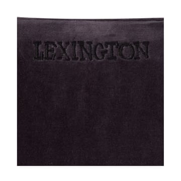 Funda de cojín Patched Organic Cotton Velvet 50x50 cm - Dark gray-light beige - Lexington