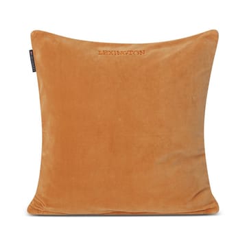 Funda de cojín Patched Organic Cotton Velvet 50x50 cm - Mustard-light beige - Lexington