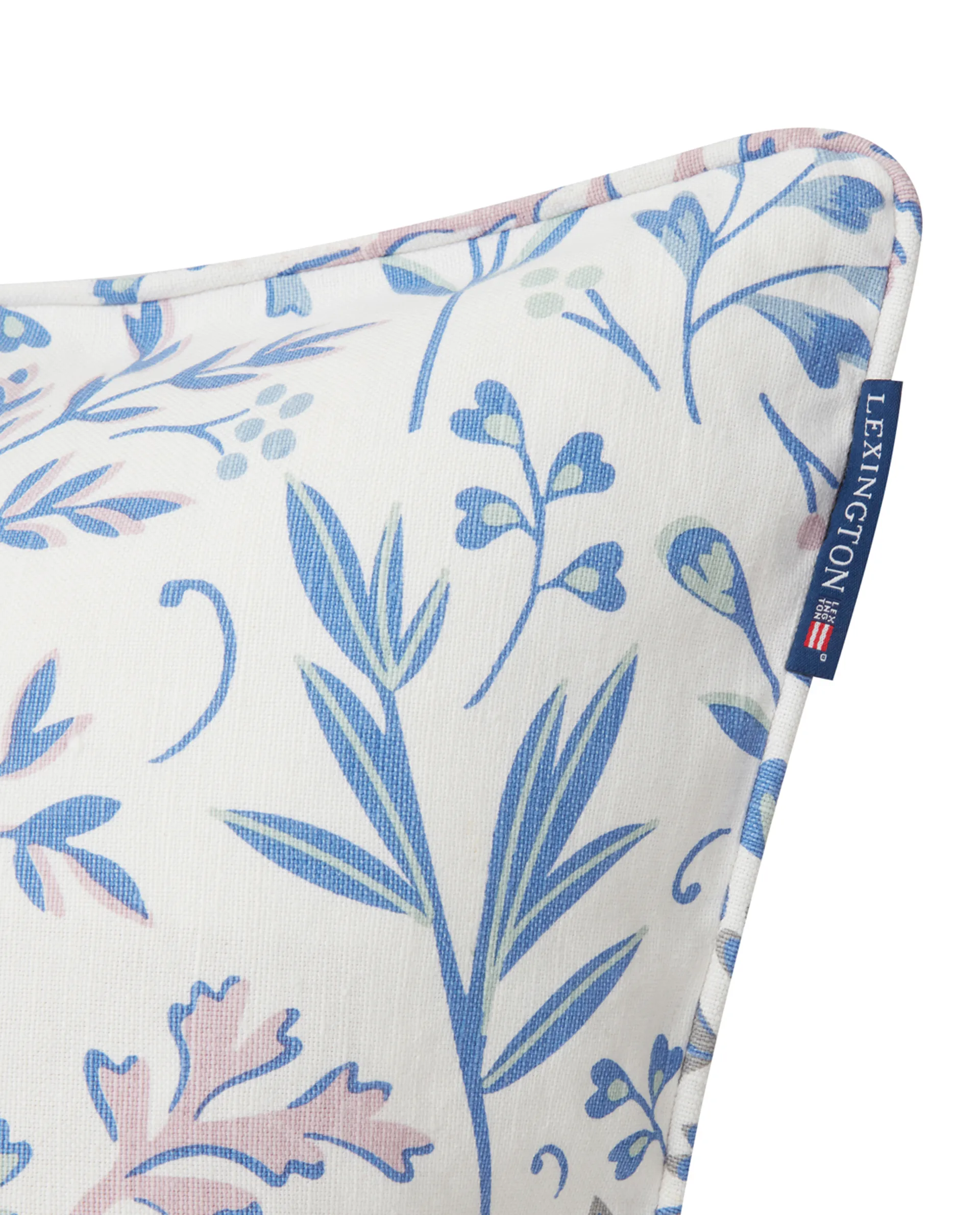 Funda de cojín Printed Flowers 50x50 cm, azul Lexington