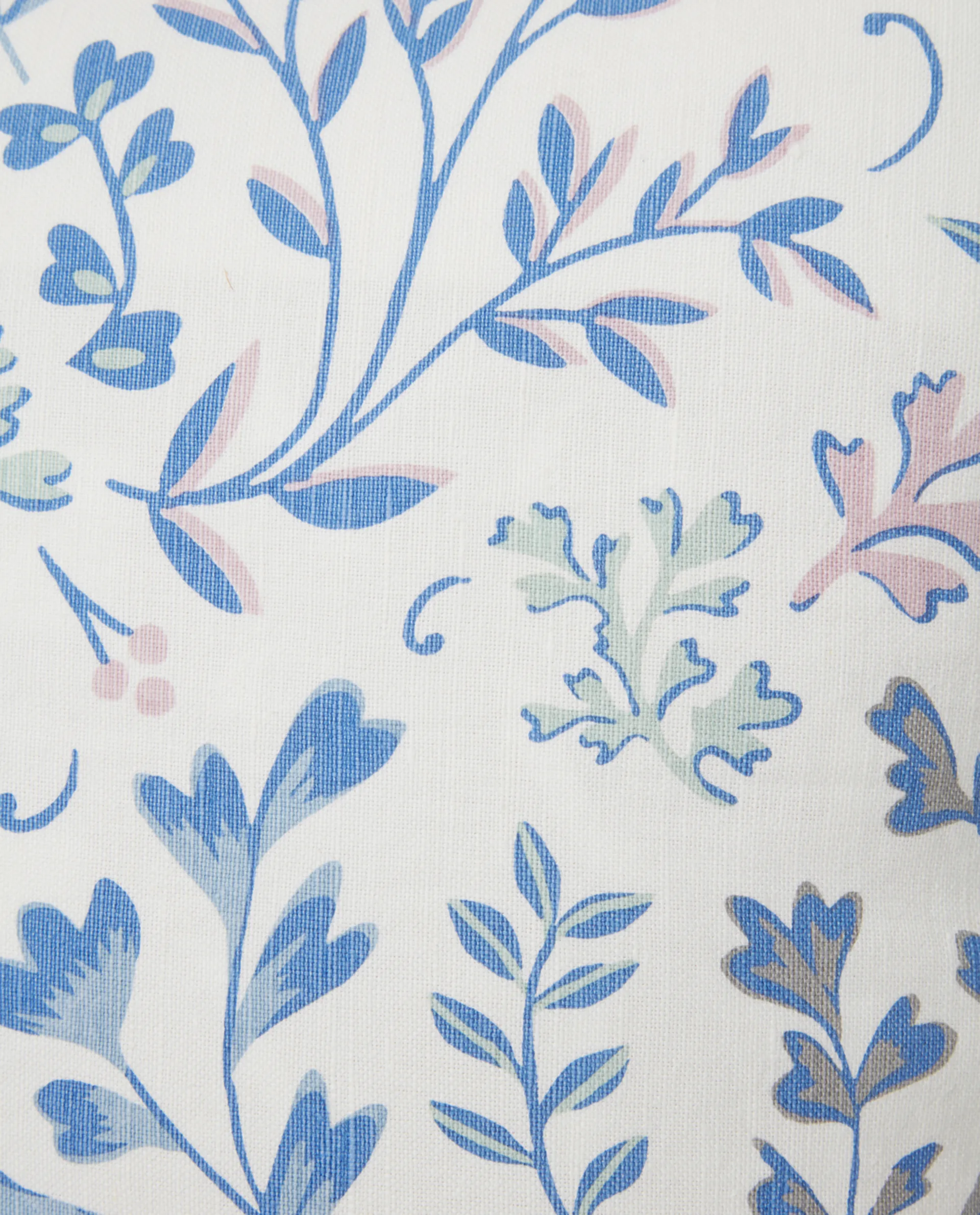Funda de cojín Printed Flowers 50x50 cm, azul Lexington