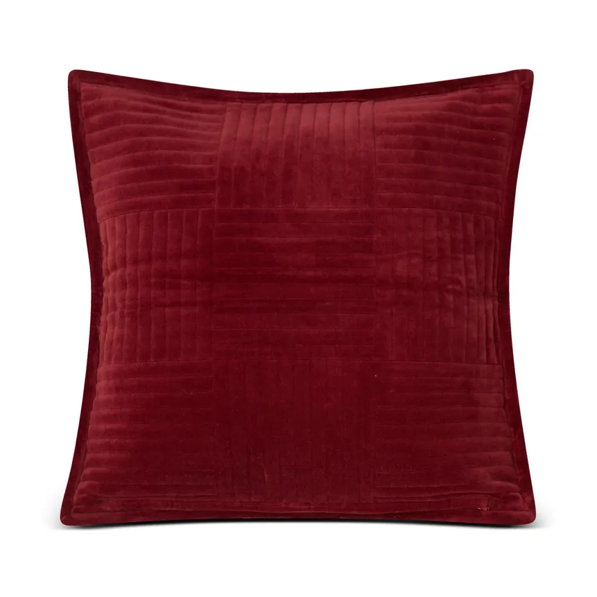 Funda de cojín Quilted Velvet Star 50x50 cm, Rojo Lexington