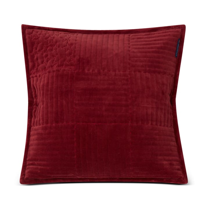 Funda de cojín Quilted Velvet Star 50x50 cm, Rojo Lexington