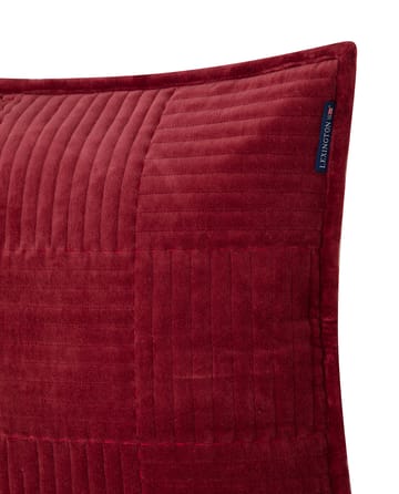Funda de cojín Quilted Velvet Star 50x50 cm - Rojo - Lexington