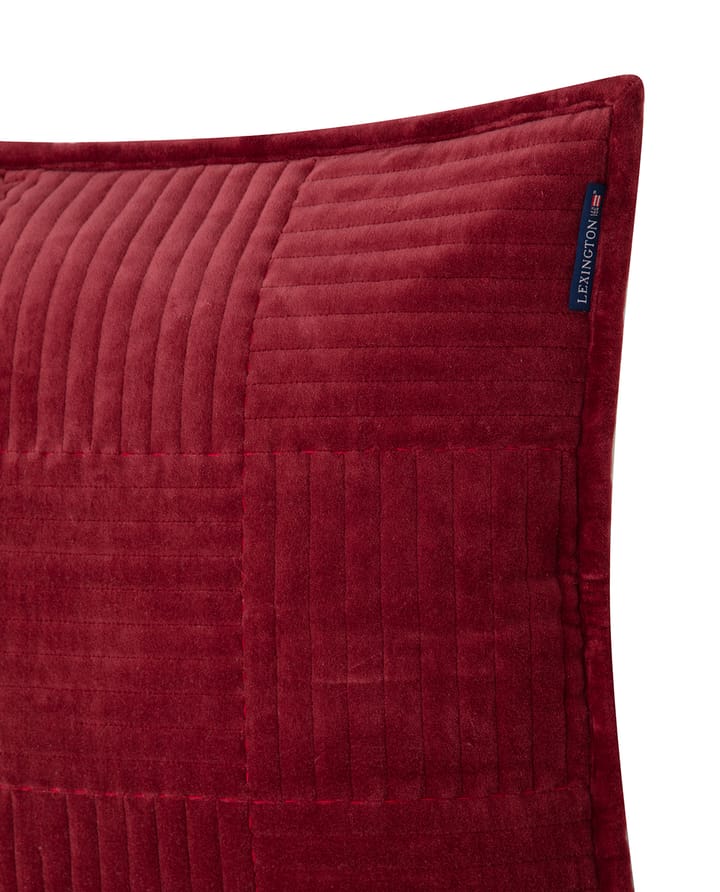 Funda de cojín Quilted Velvet Star 50x50 cm, Rojo Lexington