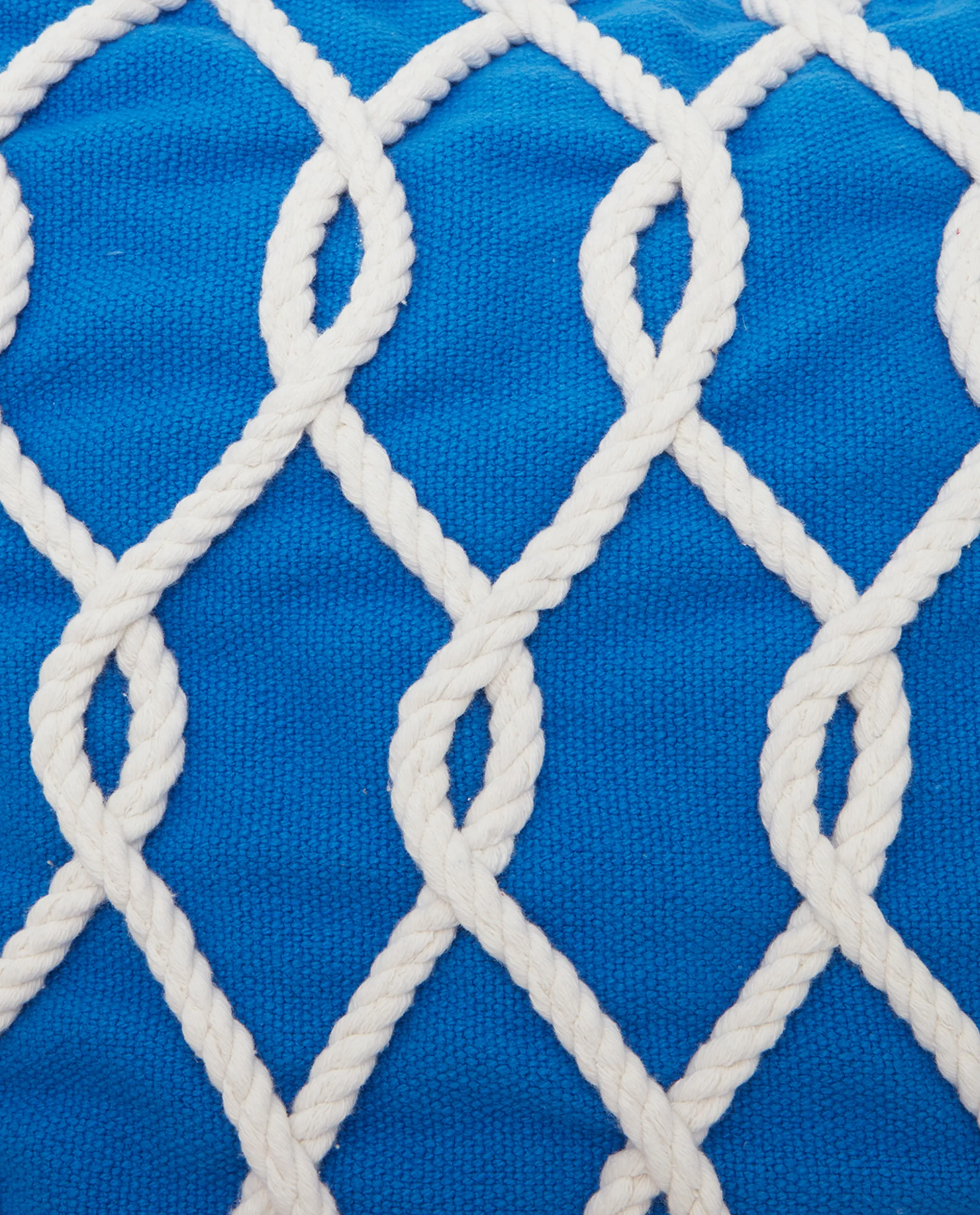Funda de cojín Rope Deco Canvas 50x50 cm, Azul-blanco Lexington