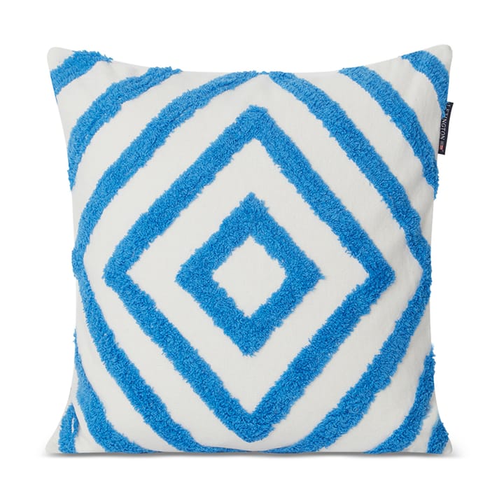 Funda de cojín Rug Graphic Canvas 50x50 cm - Azul-blanco - Lexington