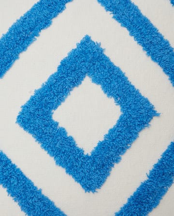Funda de cojín Rug Graphic Canvas 50x50 cm - Azul-blanco - Lexington