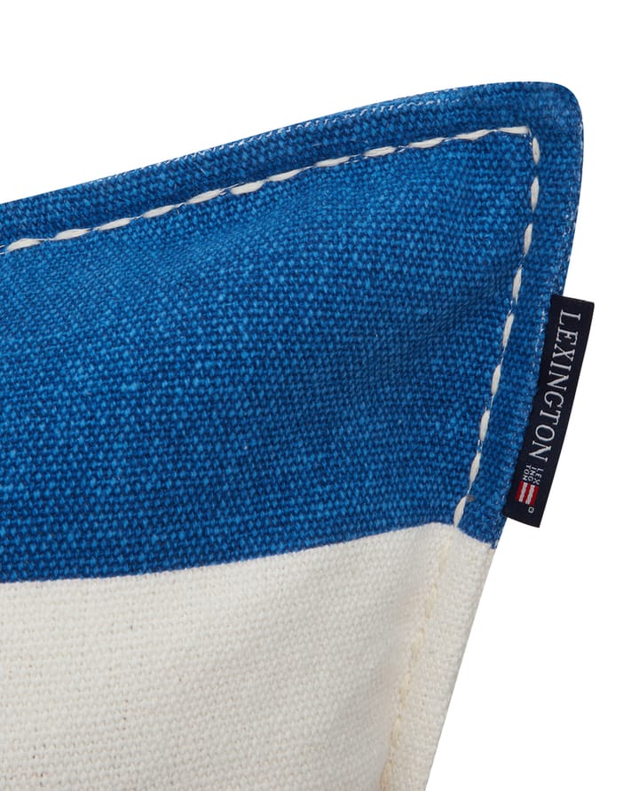 Funda de cojín Rug Graphic Canvas 50x50 cm, Azul-blanco Lexington