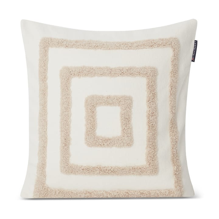 Funda de cojín Rug Graphic Canvas 50x50 cm - Blanco-beige claro - Lexington