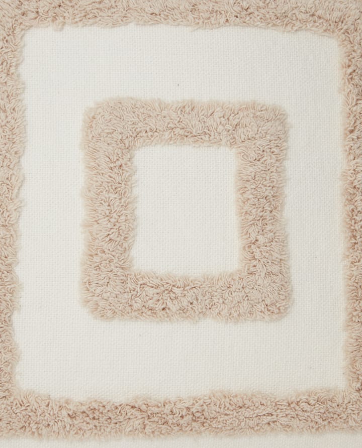 Funda de cojín Rug Graphic Canvas 50x50 cm - Blanco-beige claro - Lexington
