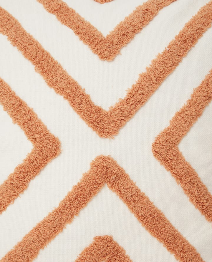 Funda de cojín Rug Graphic Canvas 50x50 cm, Blanco-beige Lexington