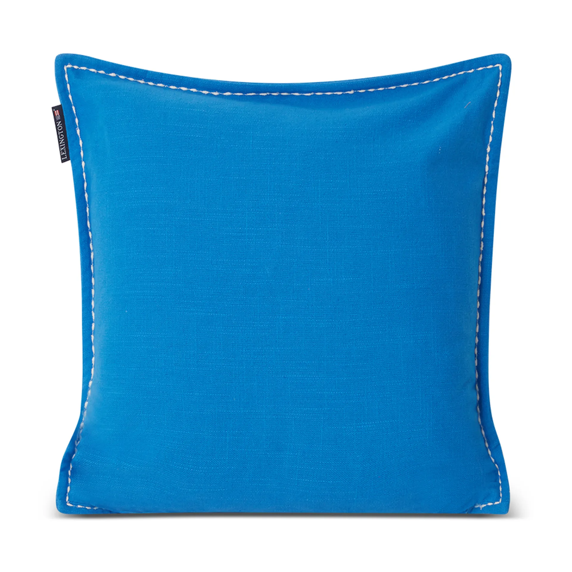 Funda de cojín Sea Sand Salt Logo Embroidered 50x50 cm, Azul-blanco Lexington