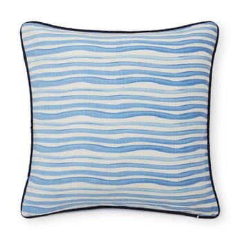 Funda de cojín Sea You Later Cotton Canvas 50x50 cm - White-blue - Lexington
