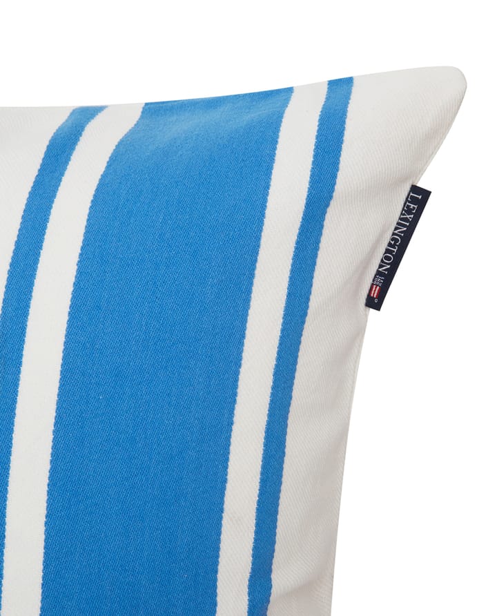 Funda de cojín Striped Sea Salt Sun 50x50 cm, Azul-blanco Lexington