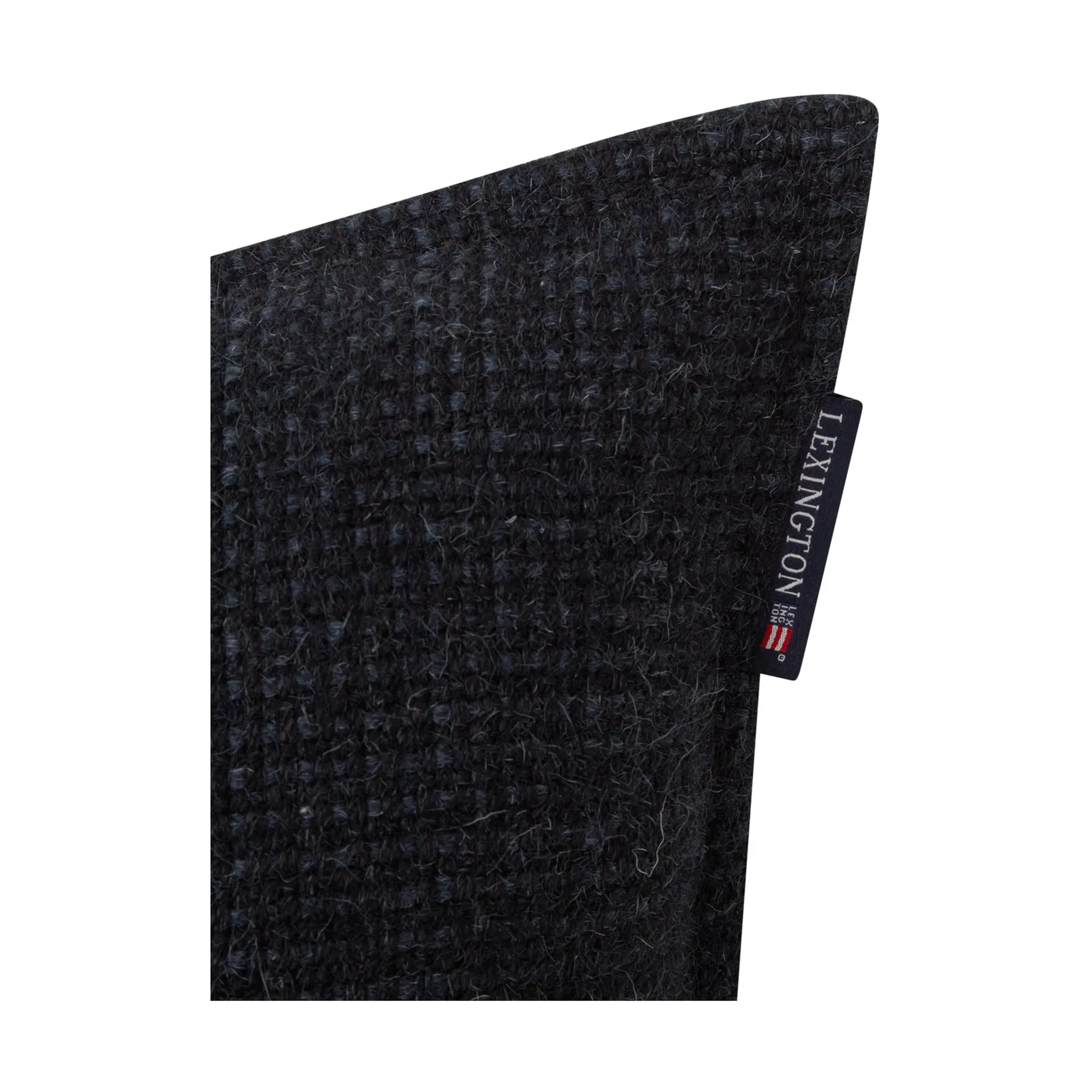Funda de cojín Structured Wool Cotton mix 50x50 cm, Dark gray Lexington