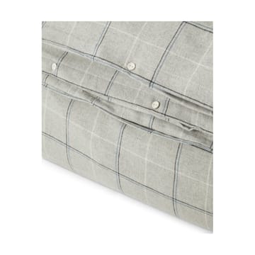 Funda nórdica Checked Cotton Flannel 150x210 cm - Light gray-dove - Lexington