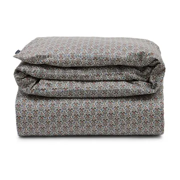 Funda nórdica de algodón Printed flowers 150x210 cm - Beige Multicolor - Lexington